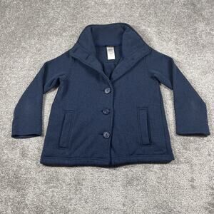 Patagonia Better Sweater Swing Jacket Womens Extra Small Fleece Pea Coat Navy